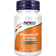 Now Probiotic-10 25 Billion 50 Veg Capsules