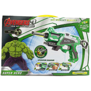 Nub Inspired Avenger’s Super Hero Plastic Soft Blaster Toy Gun With Suction Target Board (nub_gun_small_498a_green) - Soldier Green icon