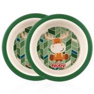 Nuby Bamboo and Maize Eco-Friendly Baby Bowl Set (2pcs) For 6 plus Month