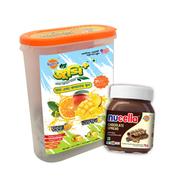Nutri Plus Juice Plus Dual Falvor 1Kg Jar and Nucella Chocolate Bread Spread 230gm (Combo)