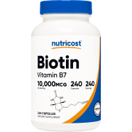 Nutricost Biotin Vitamin B7 10,000mcg Vitamin Supplement 240 Capsules -523303572