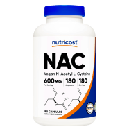 Nutricost NAC (N-Acetyl L-Cysteine) 600mg - 180 Capsules -523040313