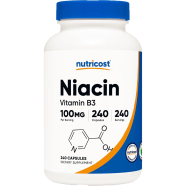 Nutricost Niacin Vitamin B3 (100mg) 240 Capsules