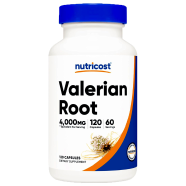 Nutricost Valerian Root Capsules (1000mg Per Serving) 4,000mg Equivalent Per Serving - 120 Capsules -522741292