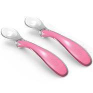 Nuvita Set of Silicone Spoons-Pink - RI 8480