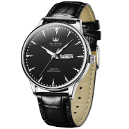OLEVS 2933 PU Leather Analog Wrist Watch For Men icon