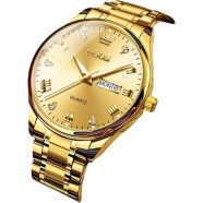 OLEVS Watch For Men Stainless Steel Watches - FULL GOLDEN COLOR - MAN WATCH