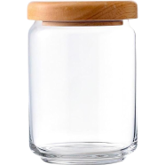 Ocean Jar Pop W/Wood Lid 650ml - 5B2523W