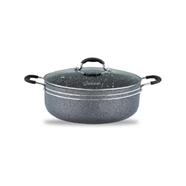 Ocean Non Stick Stone Coating Cooking Pot 24 cm, W/G Lid, Shallow - ONC24SCS