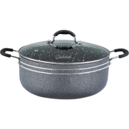 Ocean Stone Coating Cooking Pot 40cm with Glass Lid, Deep - ONC40SC