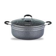 Ocean Stone Coating Cooking Pot 40cm with Glass Lid, Deep - ONC40SC