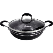 Ocean Wok Non Stick Stone Coating W/G Lid - ONW22SC