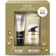 Olay Total Effect Day Cream (SPF 15) 50 gm And Cleanser Pack For Anti Ageing 100 gm - OO0066
