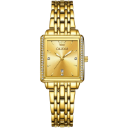 Olevs 9995 Golden Stainless Steel Analog Wrist Watch For Women icon