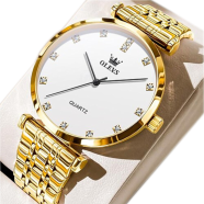 Olevs Men's Watches Simple Fashion Original Quartz Watch for Man Waterproof Stainless Steel Daily Wear Modest Luxury 5596 New