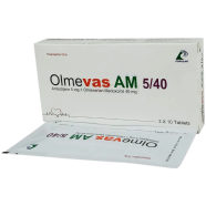 Olmevas AM 5 mg 40 mg Tablet 10's Strip