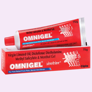 Omnigel for Fast Relief From Pain Sprain and Strain 75gm