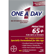 One A Day Proactive 65 plus Multivitamin Tablets for Men and Women 150 Tablets