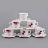 Opal Glass Cup And Saucer 12 Pcs Set - X190/805