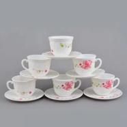 Opal Glass Cup And Saucer 12 Pcs Set - X190/810