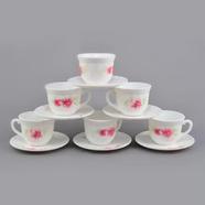 Opal Glass Cup And Saucer 12 Pcs Set - X190/809