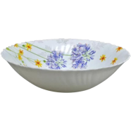 Opal Glass Flat Bowl Single Pcs - 8.5 Inch - LHDW85/504
