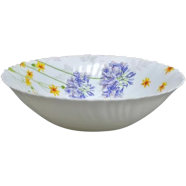 Opal Glass Flat Bowl Single Pcs - 9.5 Inch - LHDW95/504