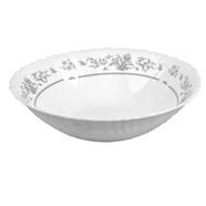 Opal Glass Flat Bowl Single Pcs - 8.5 Inch