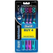 Oral B Cavity Defence 123 Soft Black Toothbrush (Pack of 4) - OC0055
