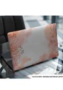 DDecorator Orange Flower Pattern Floral Design Laptop Sticker - (LSKN2004)