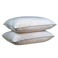 Original Shimul Fiber Head Pillow Cotton Fabric White18x28 Inch - 77191