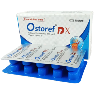 Ostoref DX 600 mg Plus 400 IU 10's Strip Tablet icon