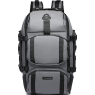 Ozuko 9386 Multi Pocket Hiking Travel Backpack (Grey)