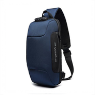 Ozuko Anti-Theft Crossbody Shoulder Bag Blue - 9223 