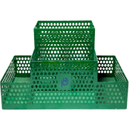 PH Forest Green Metal Desk Multi Card and Pen Holder - 277059