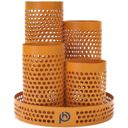 PH Marigold Multi-Round Metal Pen Holder - 713264