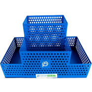 PH Metal Multi Card and Pen Holder Vibrant Blue Desk Organizer - 266747