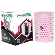 PH Metal PH Pink Mesh Round Pen Holder