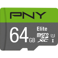 PNY Elite Class 10 U1 64GB Micro SD Memory Card