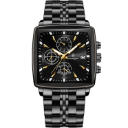 POEDAGAR 866 Luxury Square Chronograph Men’s Watch icon