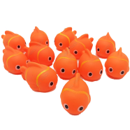 PVC Soft Baby Wash Bath Play Nemo Fish Toys -12 Pcs (pvc_nemo_12pcs_china) Orange - 206099884