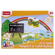 Funskool Play and Learn Animals and Their Babies Puzzle