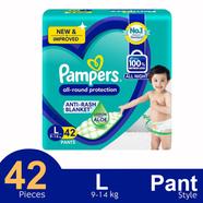 Pampers All Round Pants System Baby Diper (L Size) (9-14 kg) (42Pcs) - PM0134