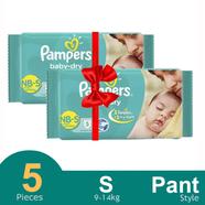 Pampers All round Pants System baby diapers (S Size) (9-14kg ) (5Pcs) - PM0089