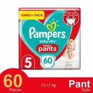 Pampers Baby-Dry Jumbo Plus Pack Pant Diaper 5 (12-17kg) 60pcs