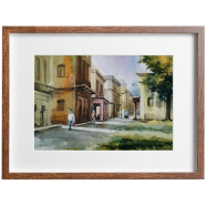 Panam City Watercolor - (27X20)inches