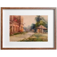 Panam City Watercolor Landscape 2 - (27x20)inches