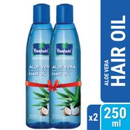 Parachute Hair Oil Advansed Aloe Vera Enriched Coconut 250ml Pack Of 2 250ml × 2