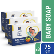 Parachute Just for Baby - Baby Soap 75g Pack of 3 Combo (75g x 3) icon