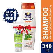 Parachute Naturale Shampoo Anti Hair Fall 340ml (FREE Aloe Vera Facewash - OIL CONTROL - 50gm)